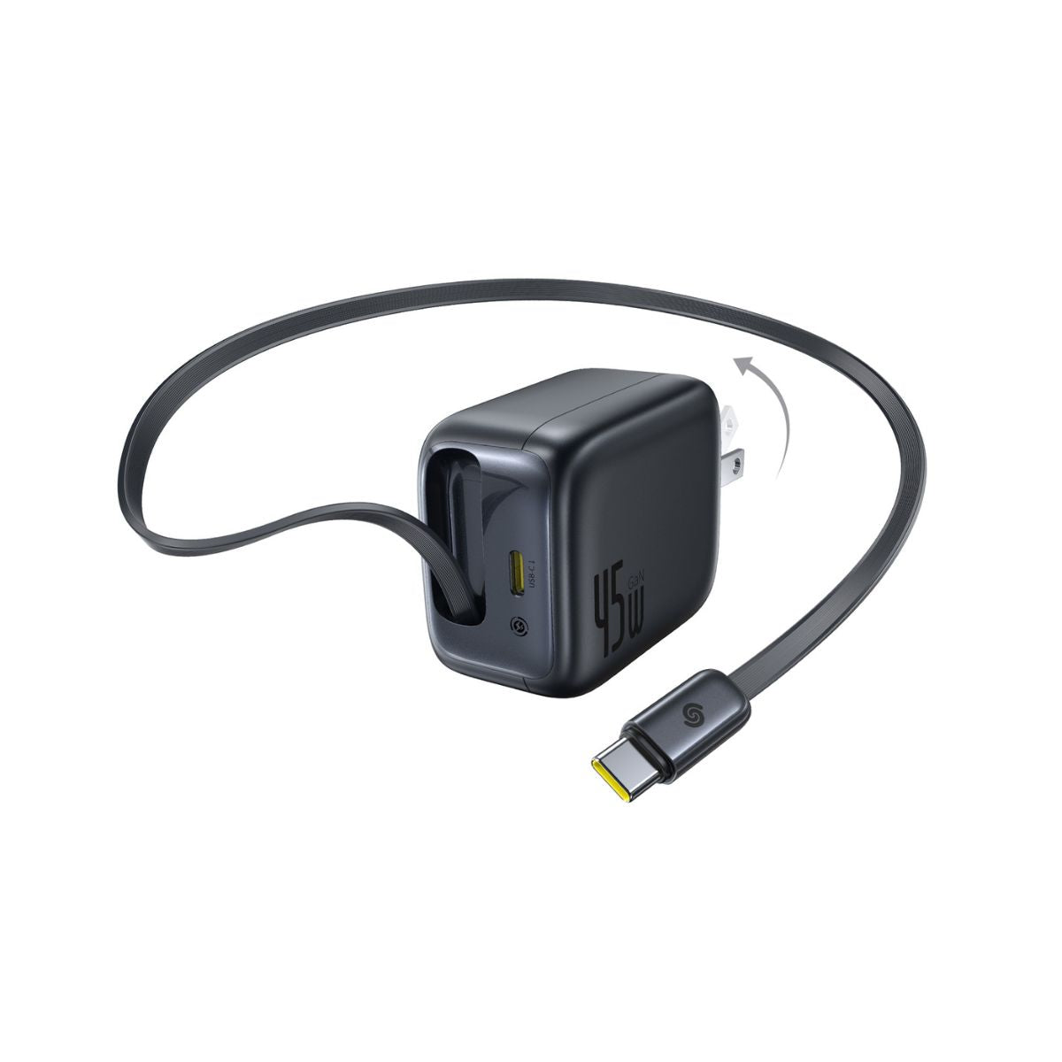 Baseus EnerCore CJ11 Fast Charger with Retractable Cable 2C 45W