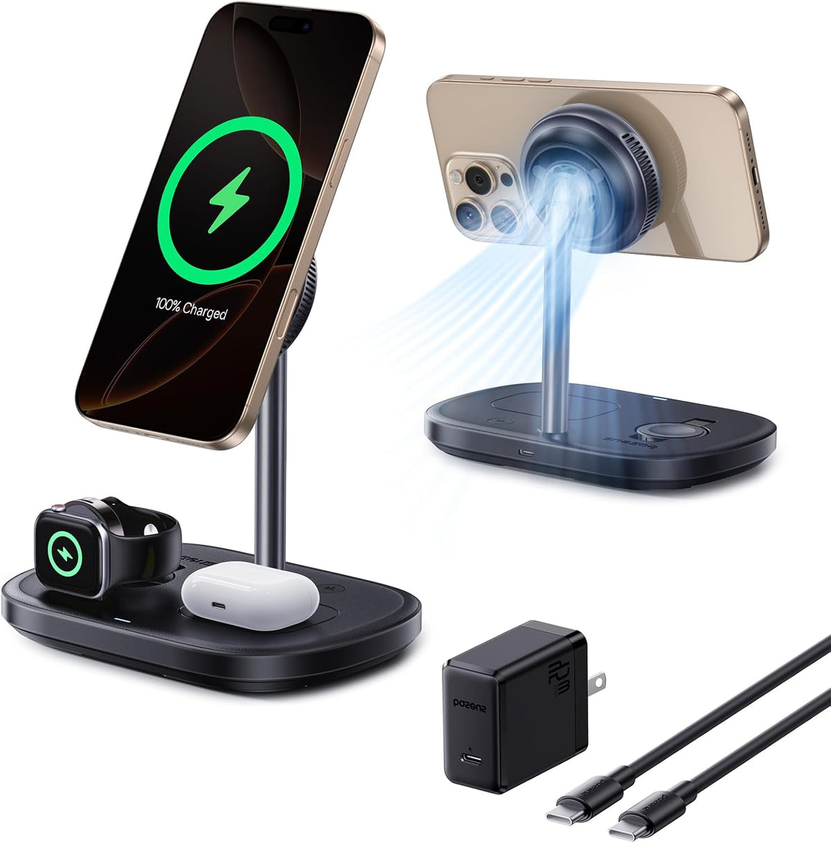 Baseus EnerFill FS41 3-in-1 Wireless Charging Stand