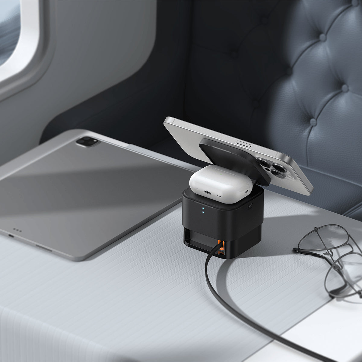 Baseus MagPro 2 in 1 Magnetic Wireless Charger 25W