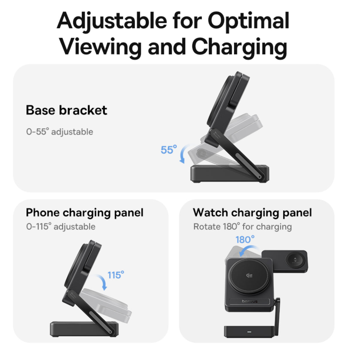 Baseus PicoGo AF21 3-in-1 Qi2.2 Wireless Charger