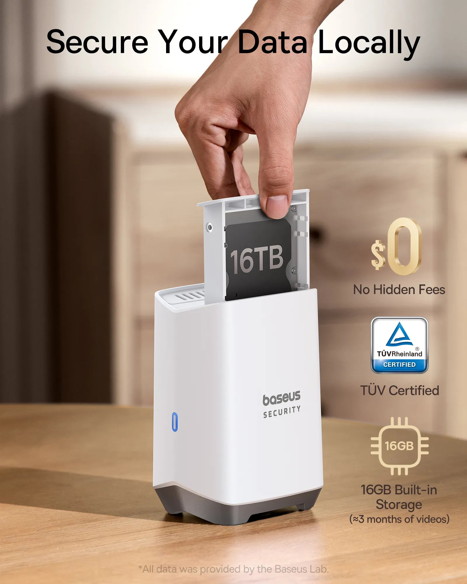 baseus security camera 16TB