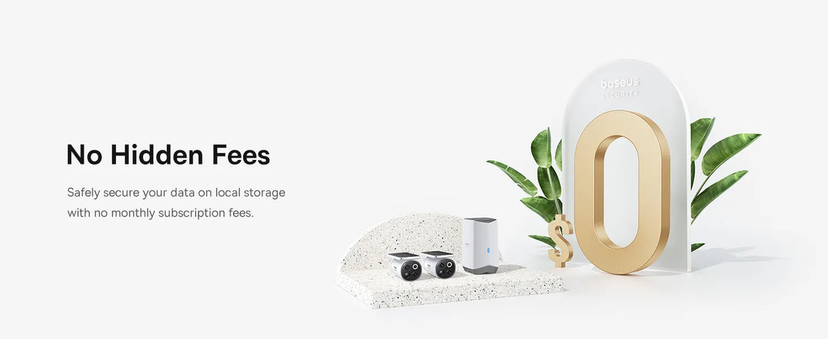 Safely secure your data on local storage with no monthly subscription fees.