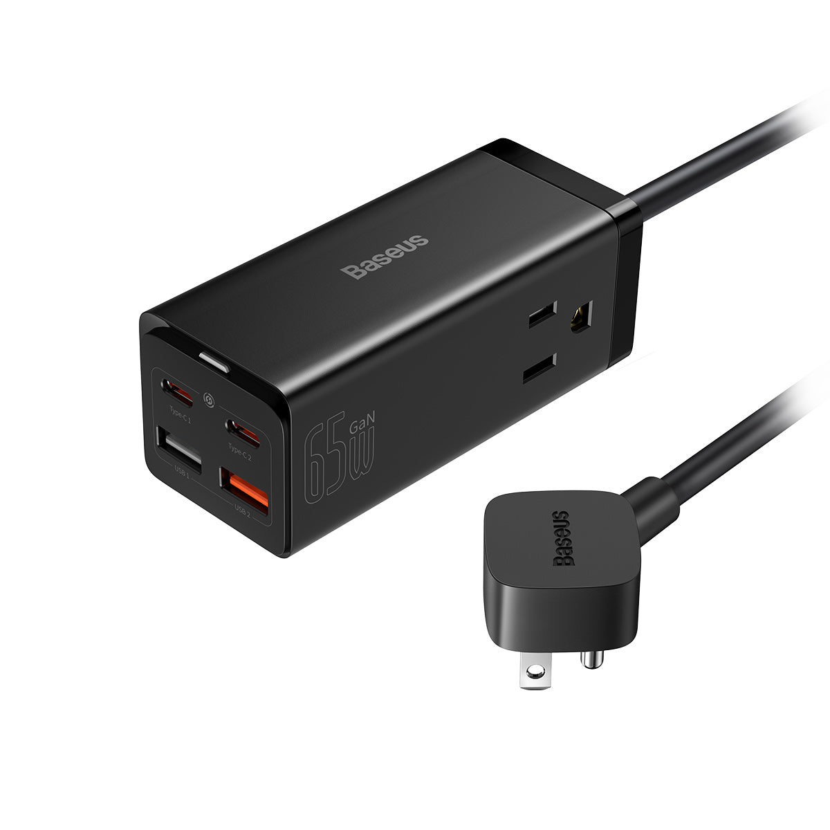 Baseus GaN3 Pro 6 Ports Power Strip 65W Black