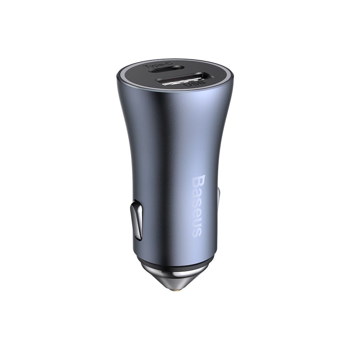 Baseus USB-A+USB-C Car Charger 40W Gray US