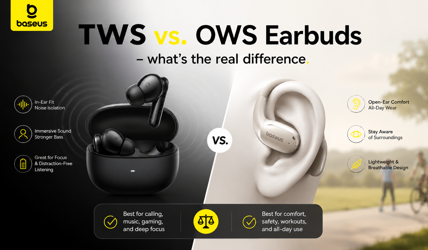 TWS vs. OWS Earbuds: What's the Real Difference?