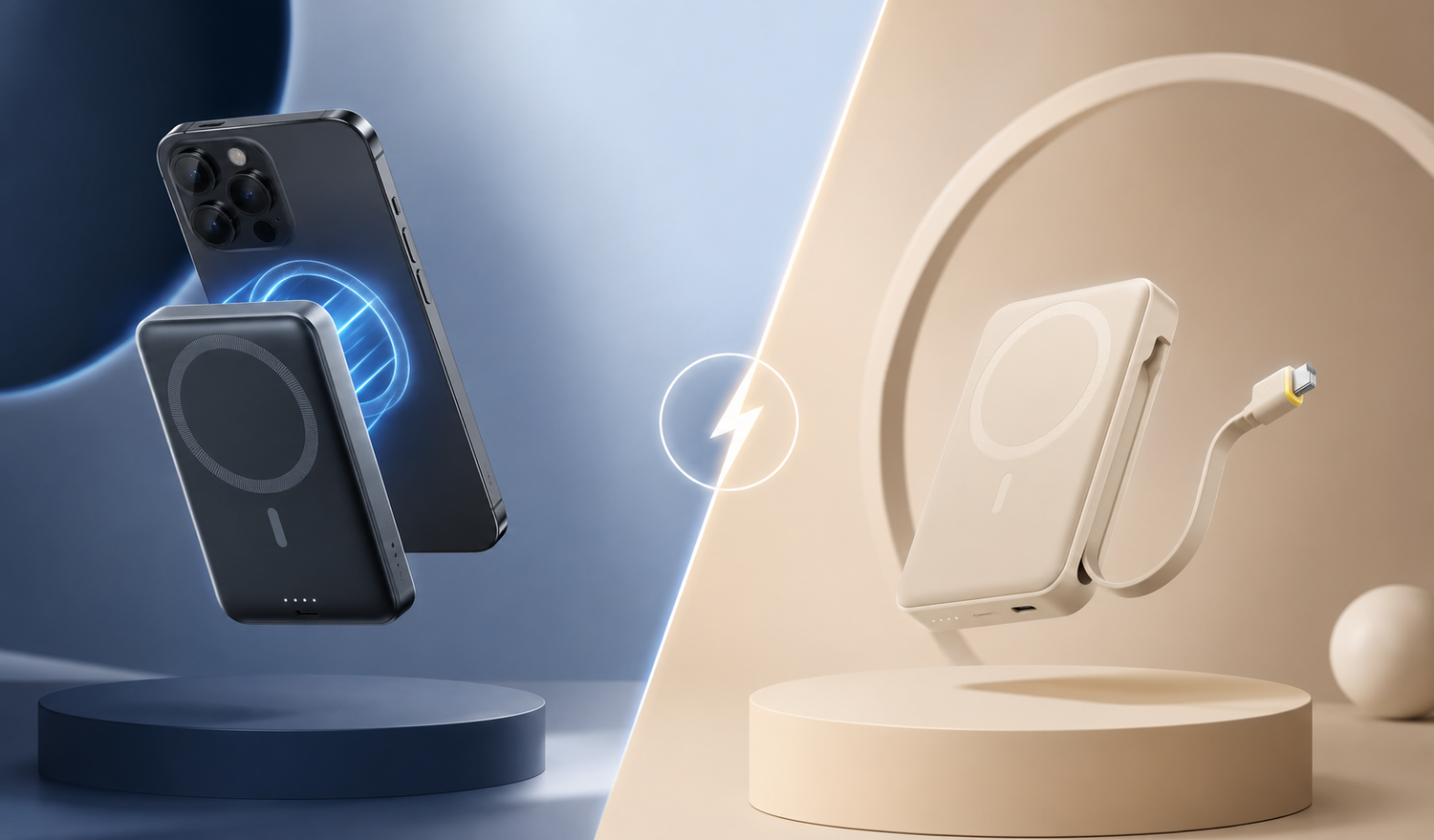 Wireless vs. Built-In Cable: Which Magnetic Power Bank Is Better ?