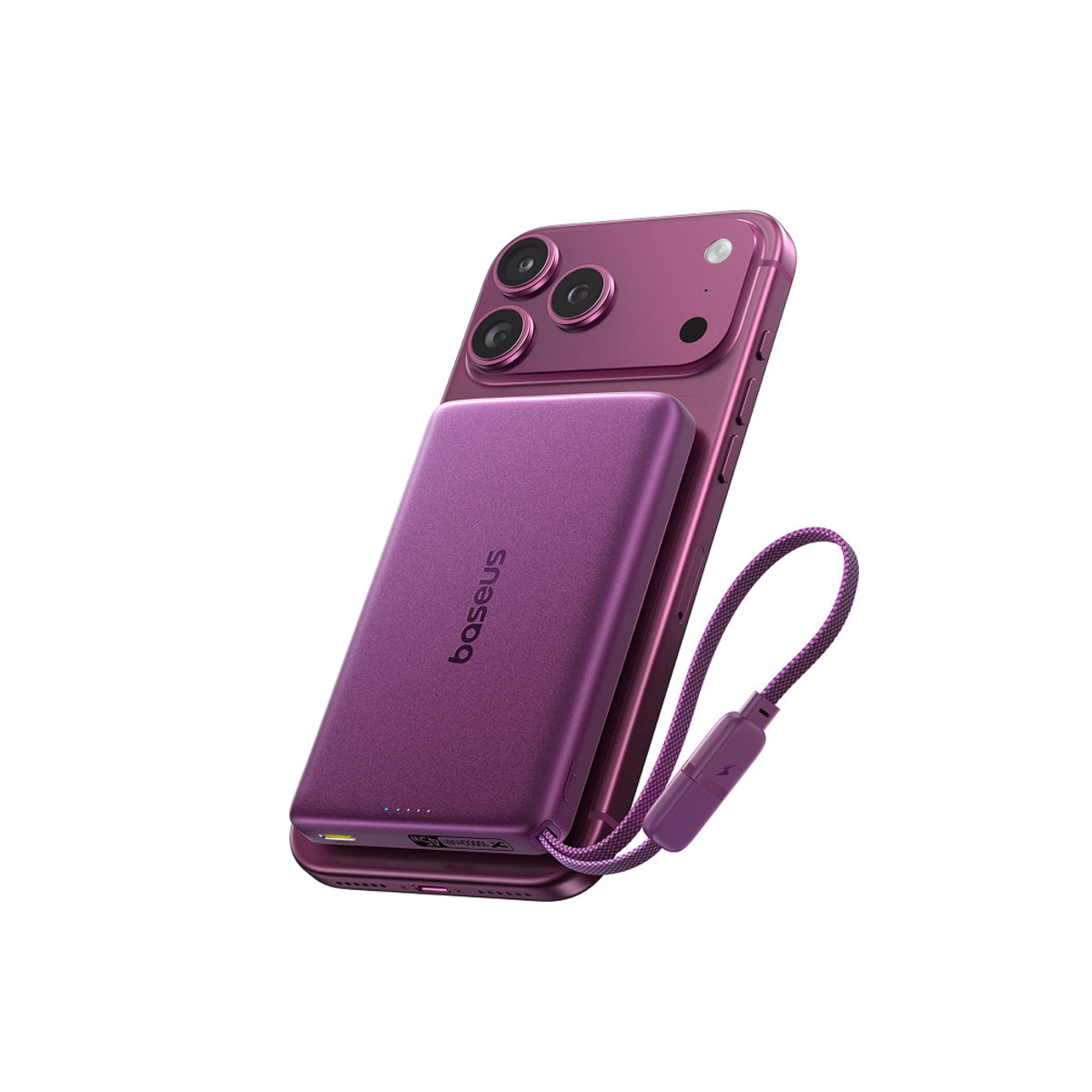Baseus PicoGo AM52 Qi2.2 Magnetic Power Bank with Cable 10000mAh 45W