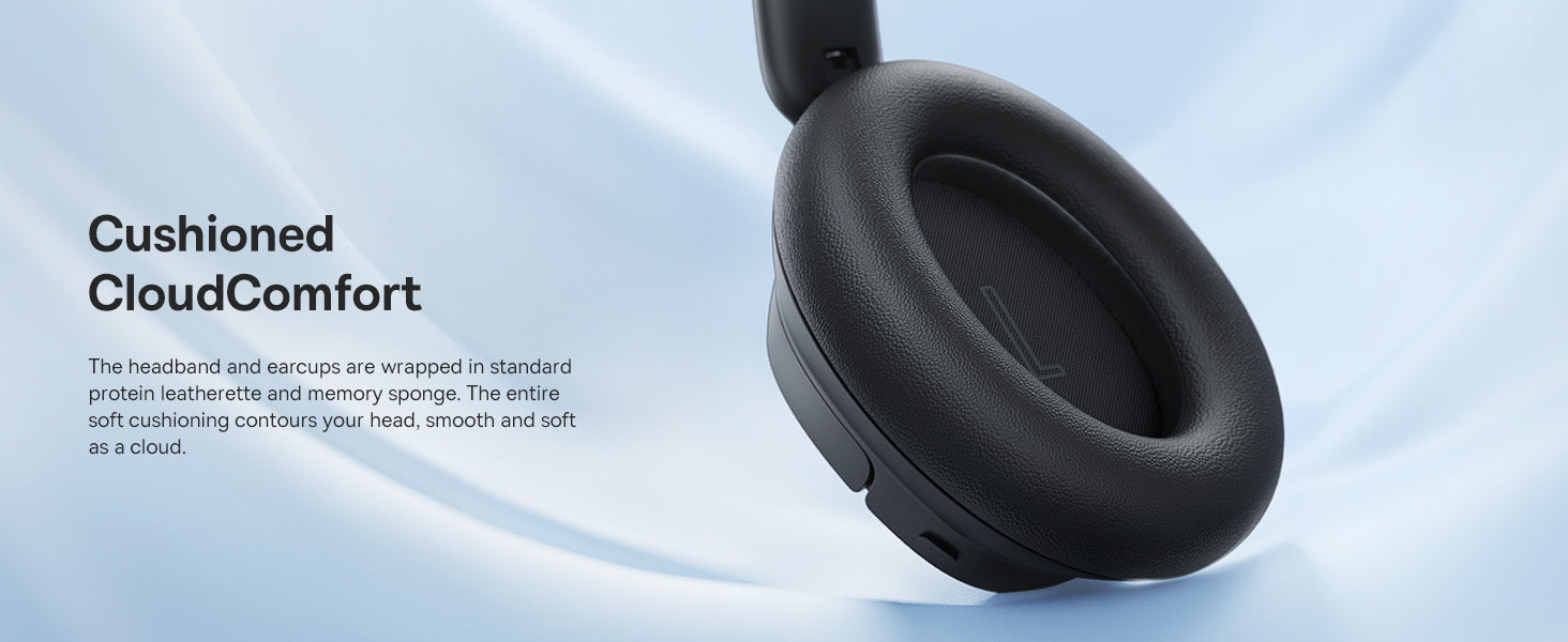 Pohodlný ergonomický design sluchátek Baseus Bass BH1 NC