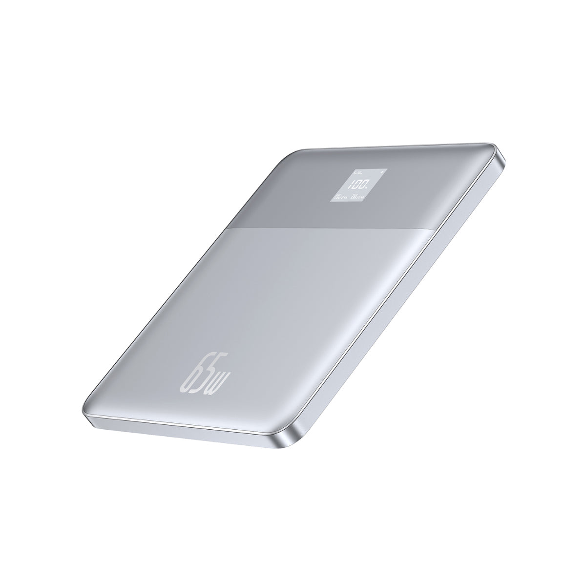 Baseus_Blade2_Smart_Power_Bank_65W_12000mAh_Sliver_side