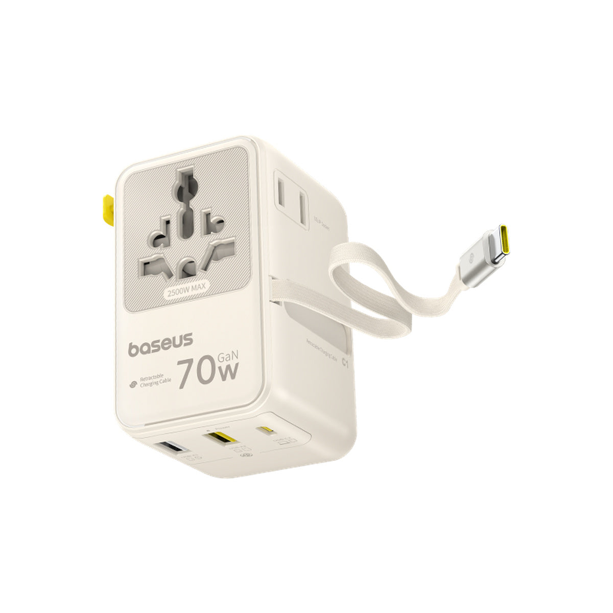 Baseus EnerCore CG11 Universal Travel Adapter 2AC+2U+2C 70W