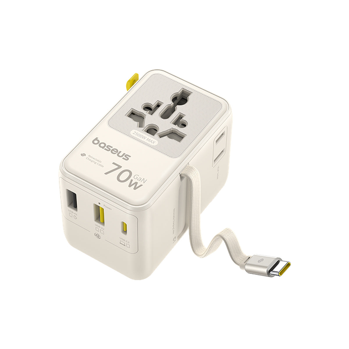 Baseus EnerCore CG11 Universal Travel Adapter 2AC+2U+2C 70W