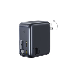 Baseus EnerCore CJ11 Fast Charger with Retractable Cable 2C+U 100W