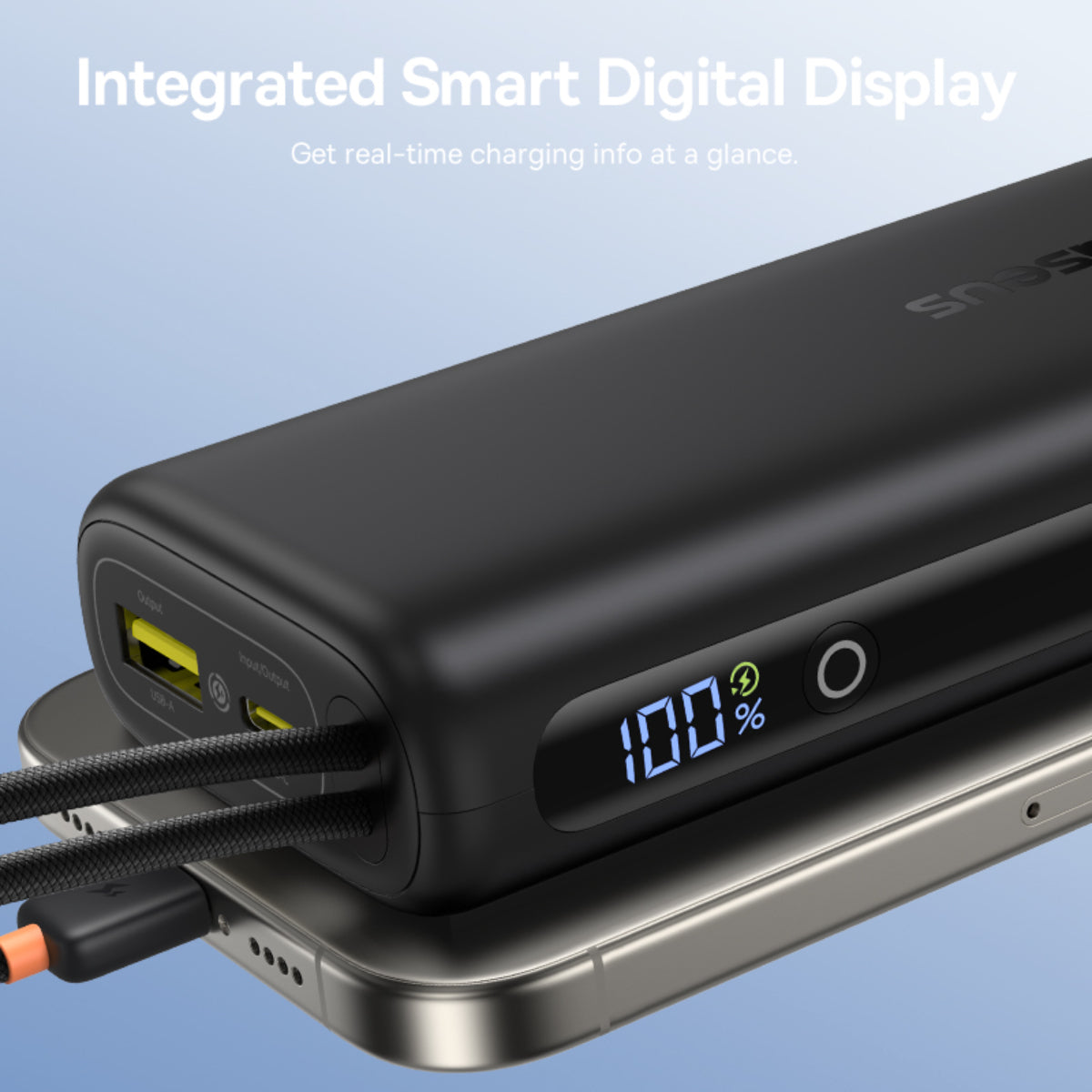 Baseus EnerFill FC41 Power Bank with Dual Built-in Cables 10000mAh 67W