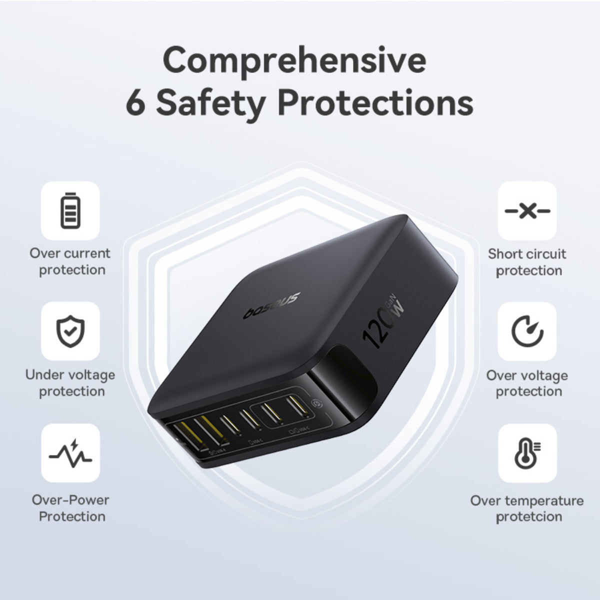 Baseus EnerFill FH21 Desktop Charging Station 4C+2U 120W