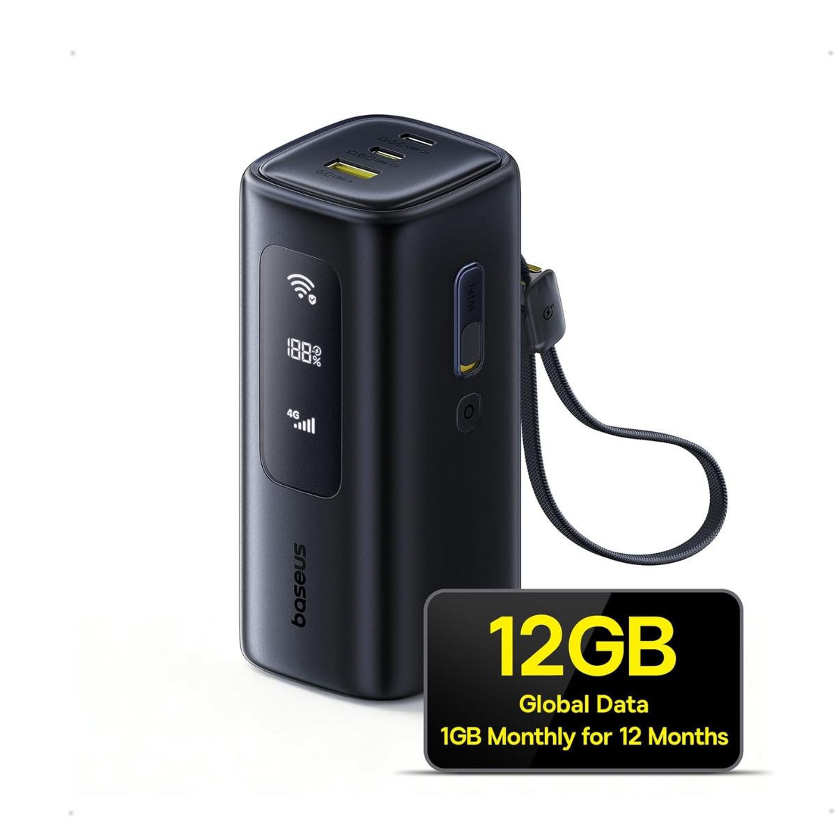 Baseus EnerGeek GX11 MiFi Power Bank 20000mAh 67W