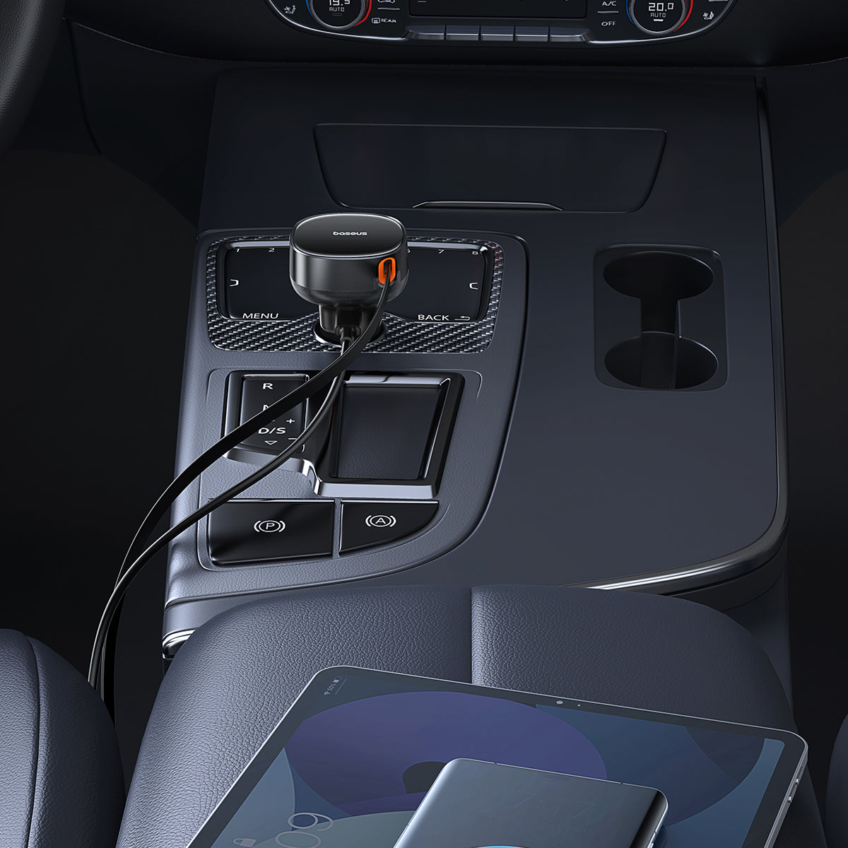 Baseus Enjoyment Pro Retractable USB-C Car Charger 60W