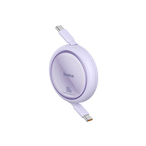 Baseus Free2Pull Retractable USB-C Cable 100W Purple