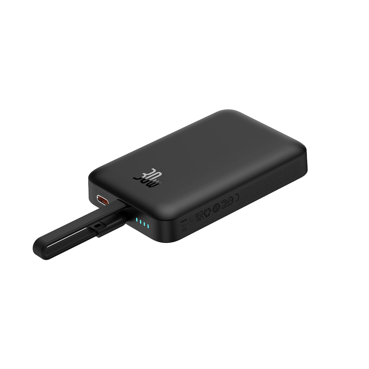    Baseus_Magnetic_Power_Bank_30W_10000mAh_With_Built-in_USB-C_Cable_Black