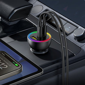 Baseus Multi-Port Fast Charge Car Charger C+C+U 152.5W Set