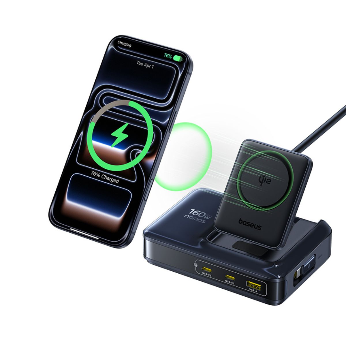 Baseus Nomos NH21 5-in-1 Desktop Charging Station 3C+U 160W