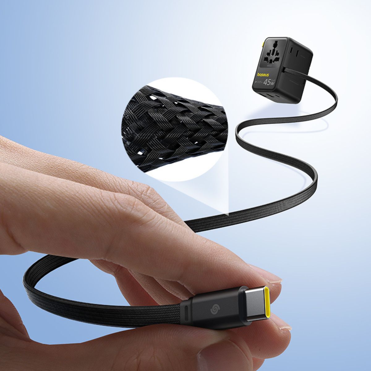 Baseus PicoGo AG11 Universal Travel Adapter 2AC+2U+2C 45W