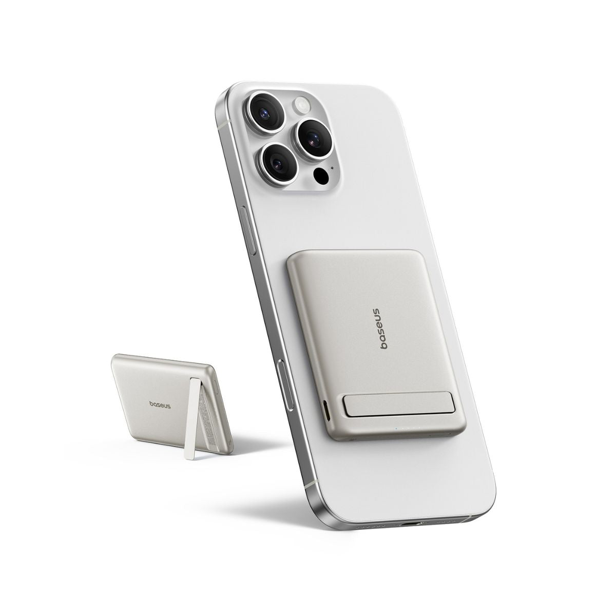 Baseus PicoGo AM31 Mini Magnetic Power Bank with Stand 20W 5000mAh Titanium