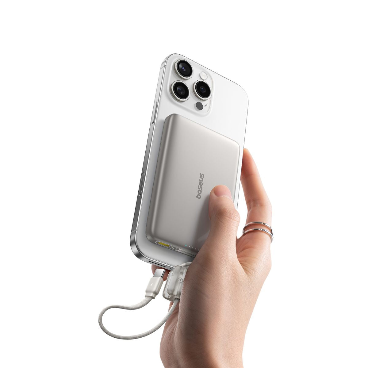 Baseus PicoGo AM41 Magnetic Power Bank with Built-in Cable 10000mAh 27W