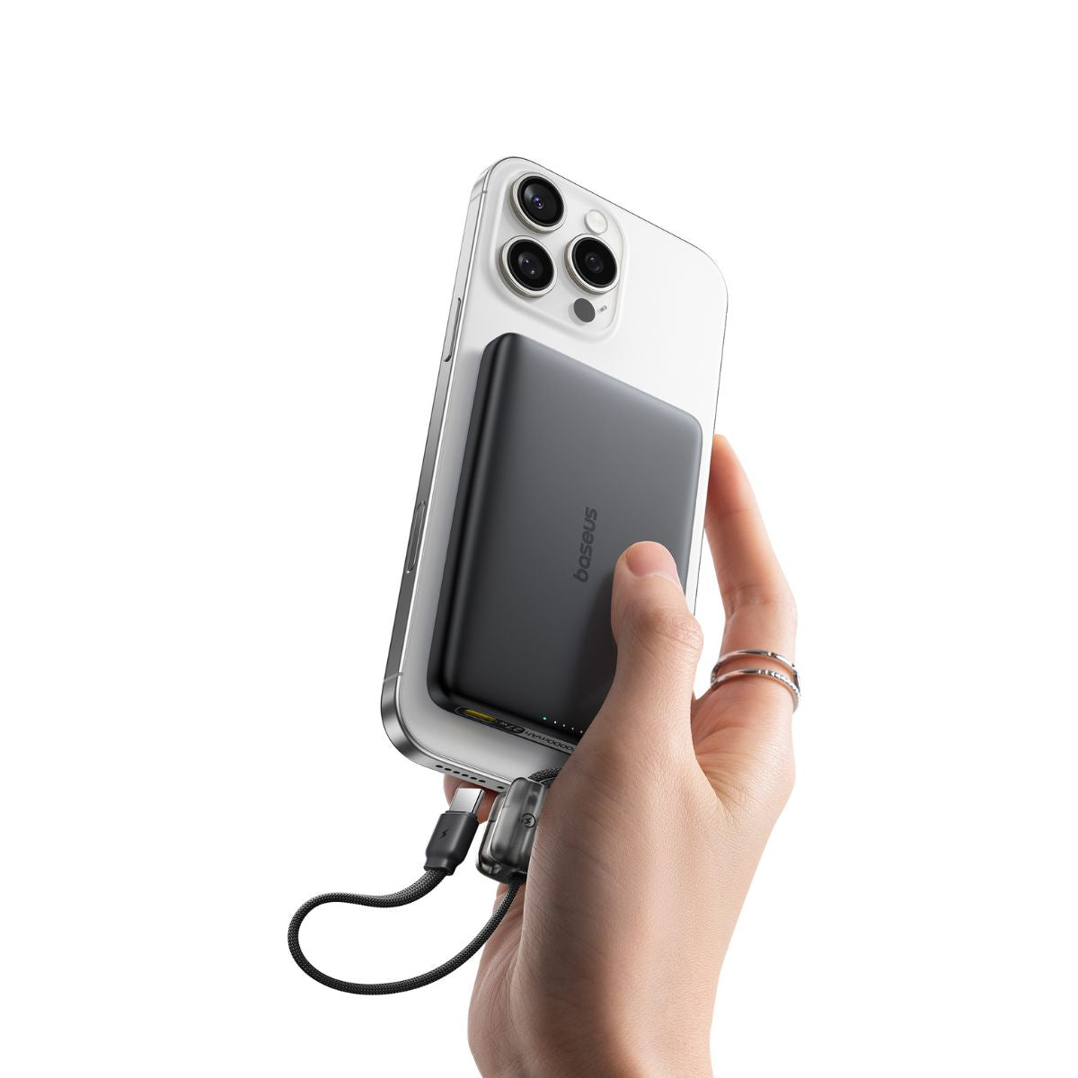 Baseus PicoGo AM41 Magnetic Power Bank with Built-in Cable 10000mAh 27W