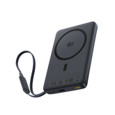 Baseus PicoGo AM52 Qi2.2 Magnetic Power Bank with Cable 10000mAh 45W Cosmic Black