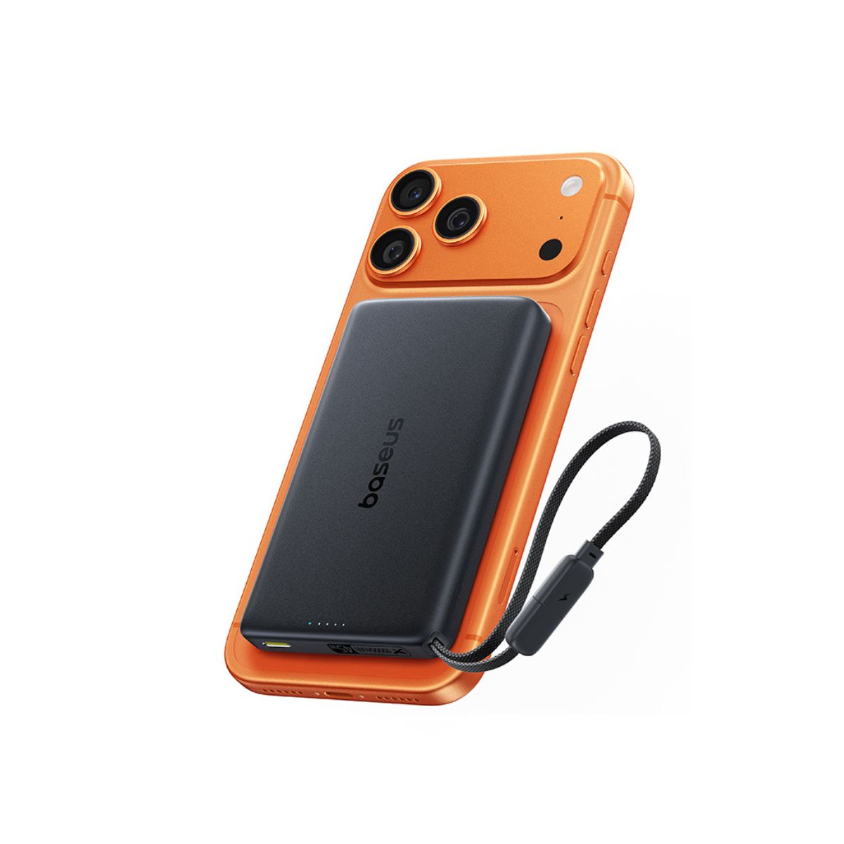 Baseus PicoGo AM52 Qi2.2 Magnetic Power Bank with Built-in Cable 10000mAh 45W