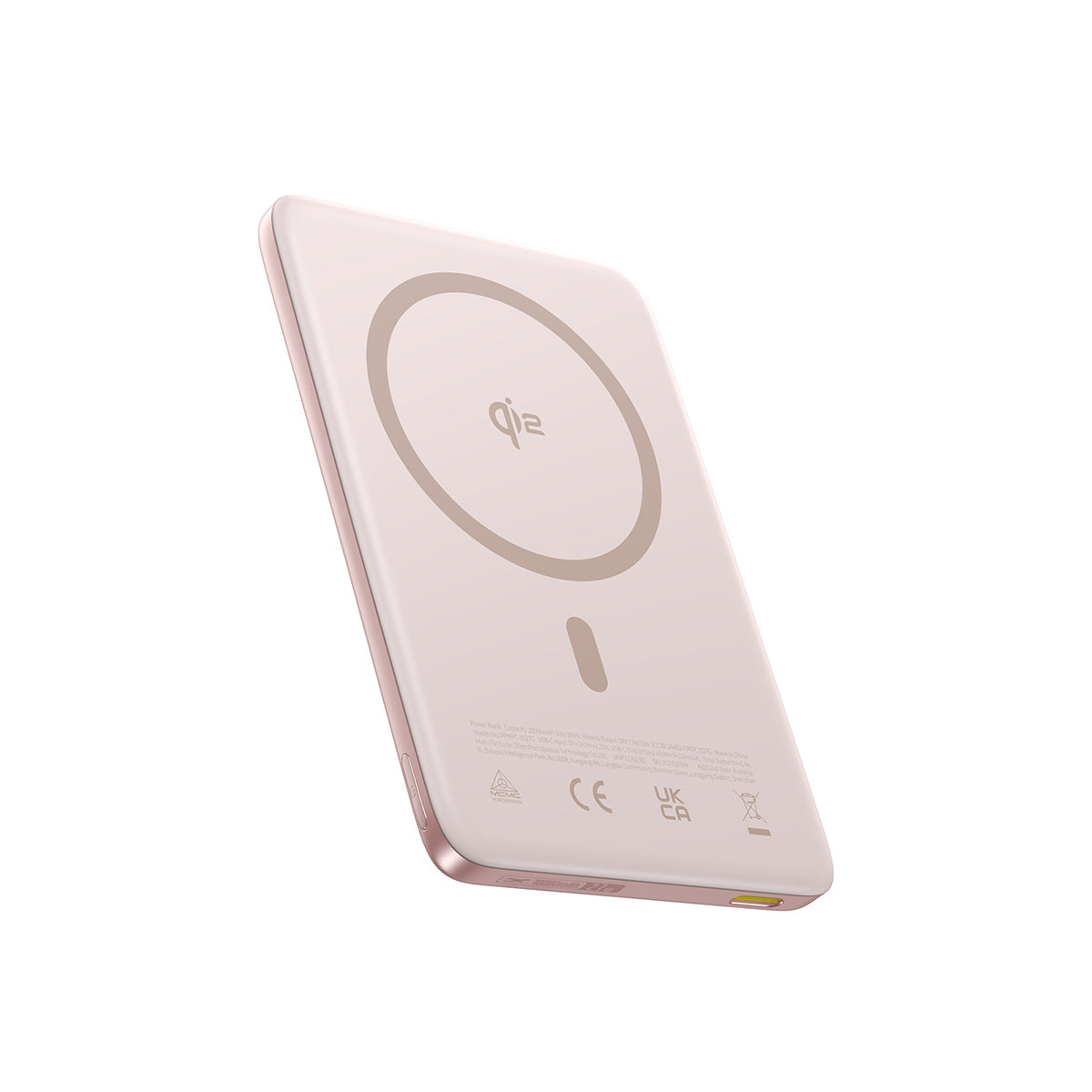 Baseus PicoGo Ultra-Slim Qi2 Magnetic Power Bank 10000mAh Pink
