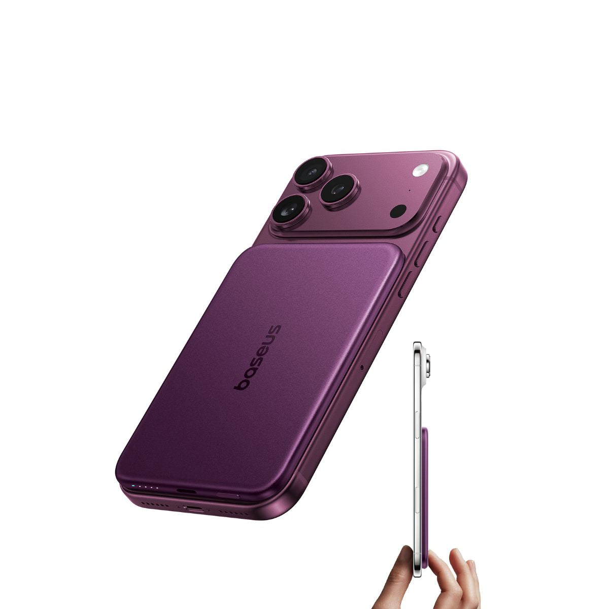 Baseus Picogo Air AM71 3C Magnetic Power Bank 5000mAh 22.5W Dark Cherry Edition