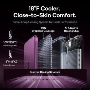 Baseus Picogo Air AM71 3C Magnetic Power Bank 5000mAh 22.5W Dark Cherry Edition