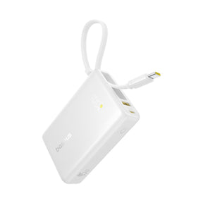 Baseus Picogo Power Bank 45W 10000mAh With Built-in Cable White