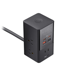 power up to 10 devices with 6 AC outlets, 2 USB-C ports, and 2 USB-A ports