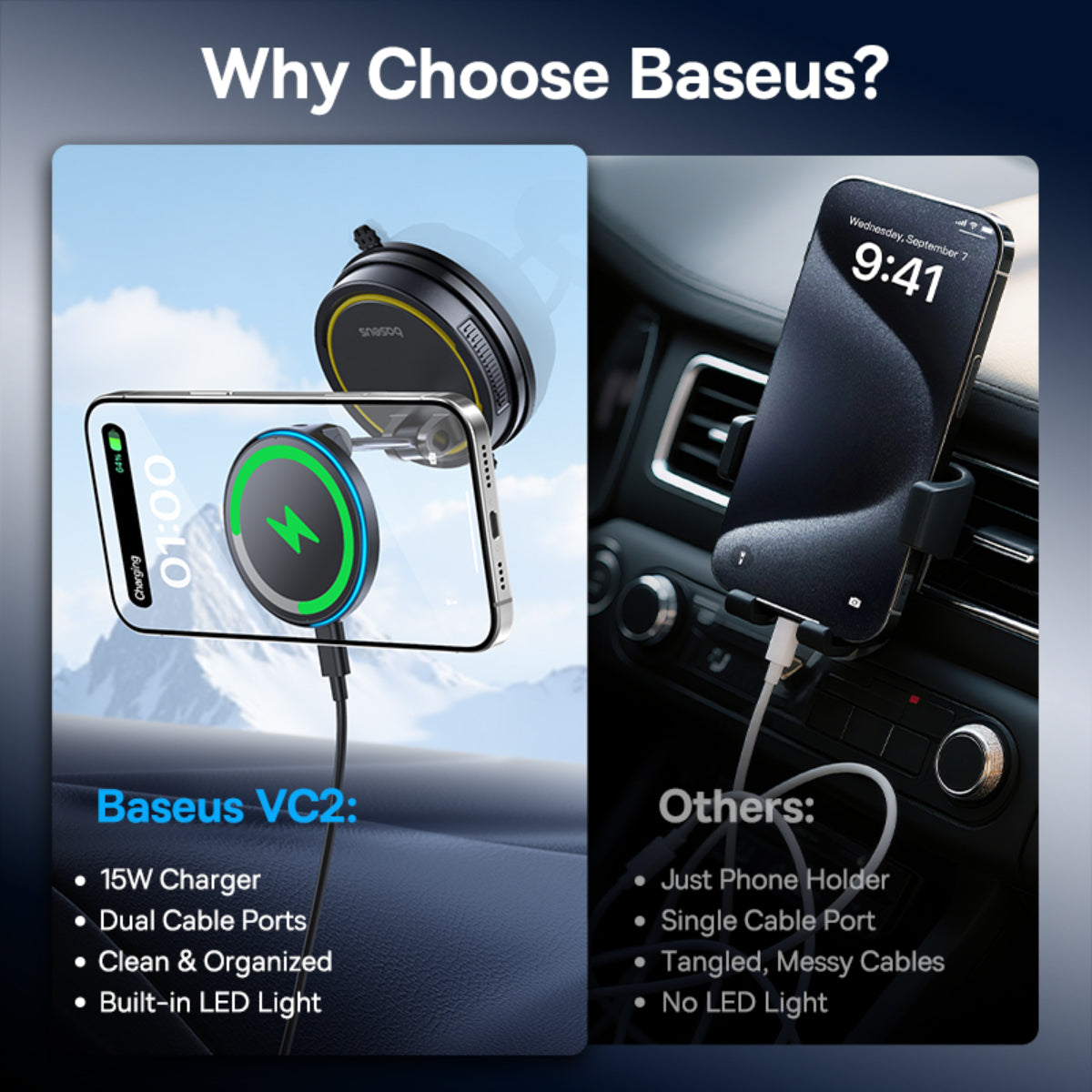 Baseus PrimeTrip VC2 Flex Pro Magnetic Car Charger