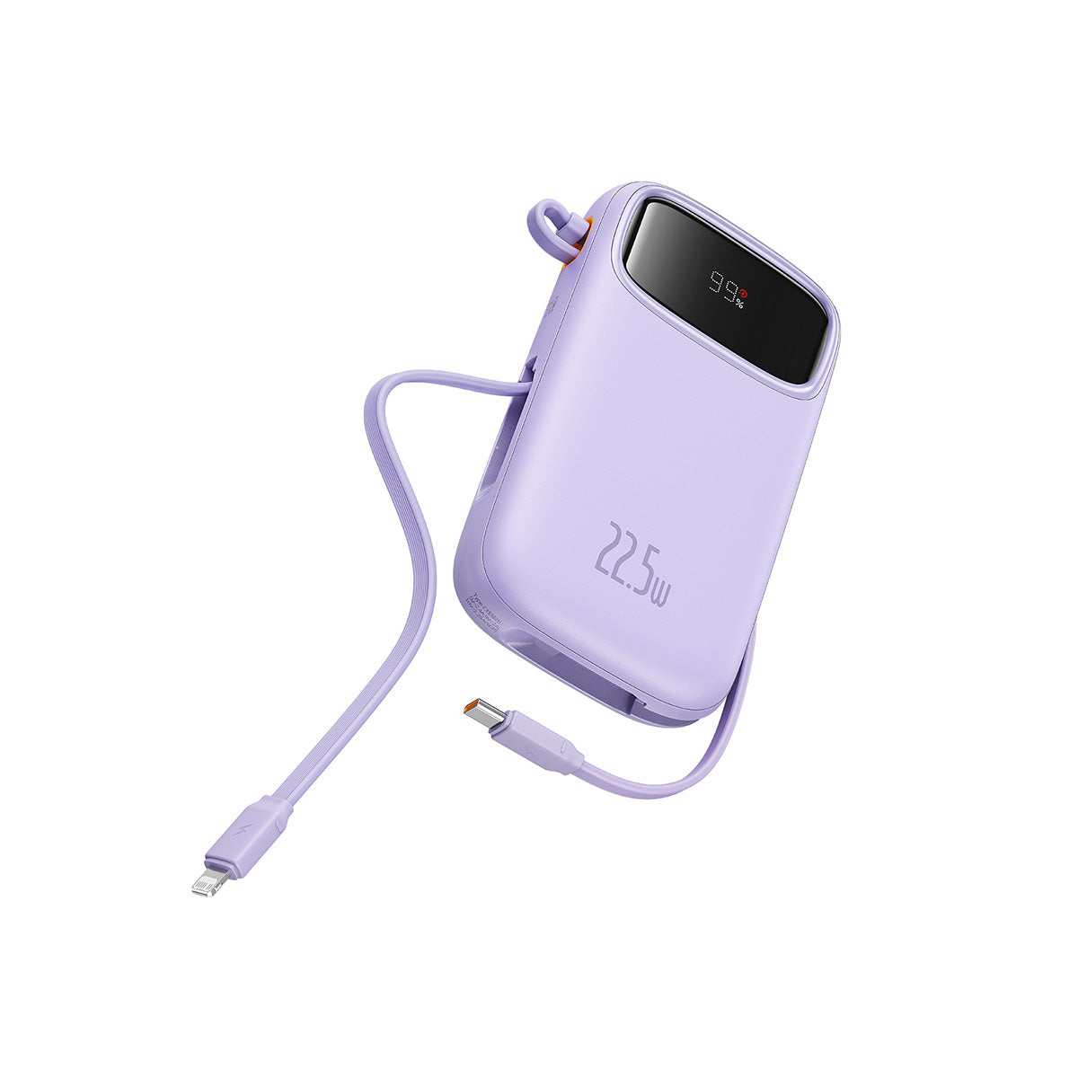 Baseus Qpow2 Power Bank 22.5W 10000mAh purple_build in cable