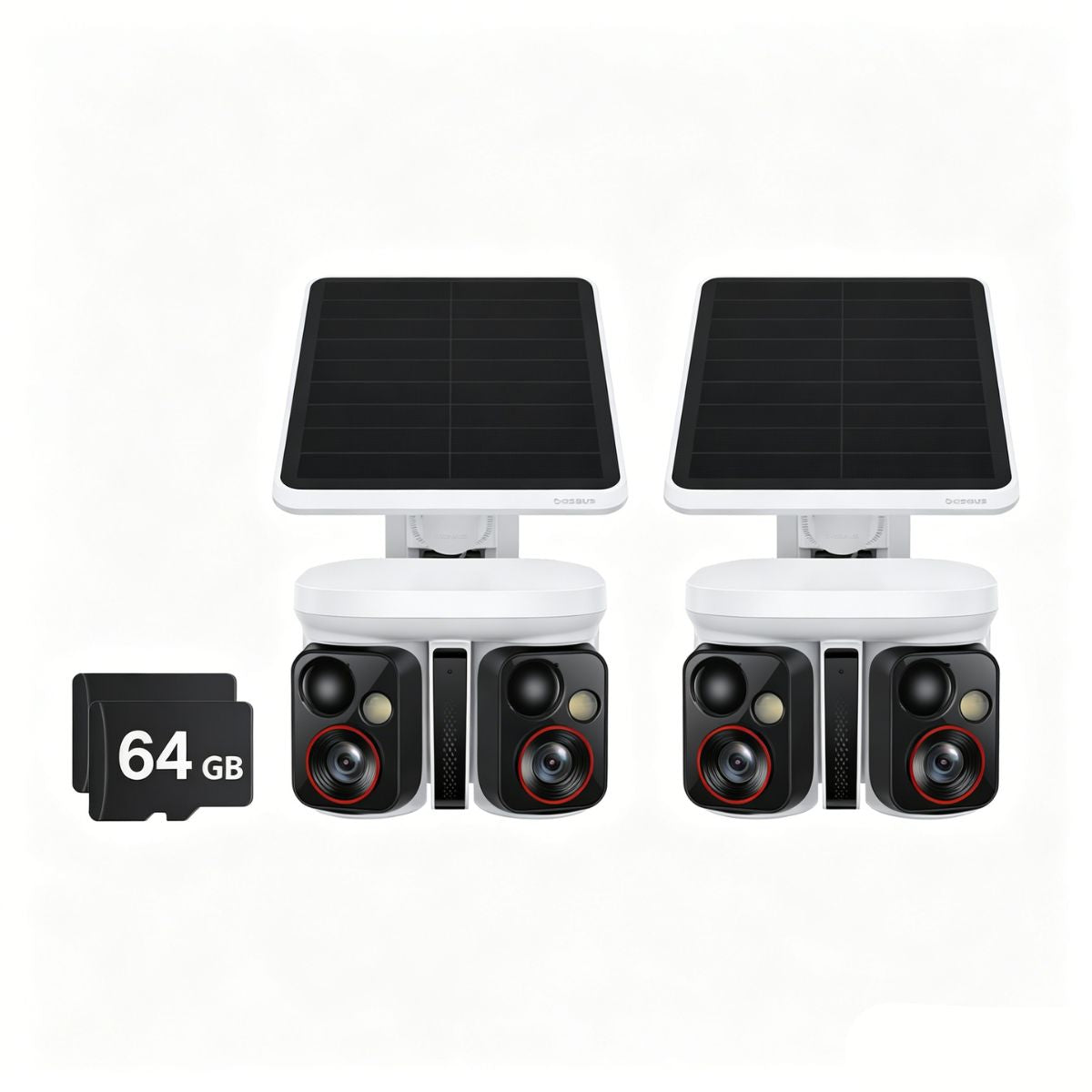 Baseus Security X1 Pro Outdoor Dual Camera With 64GB SD Card 2-Pack