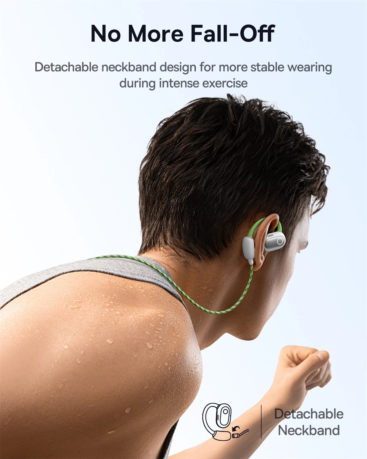 Detachable_neckband_design_Green_Sports_Airbuds