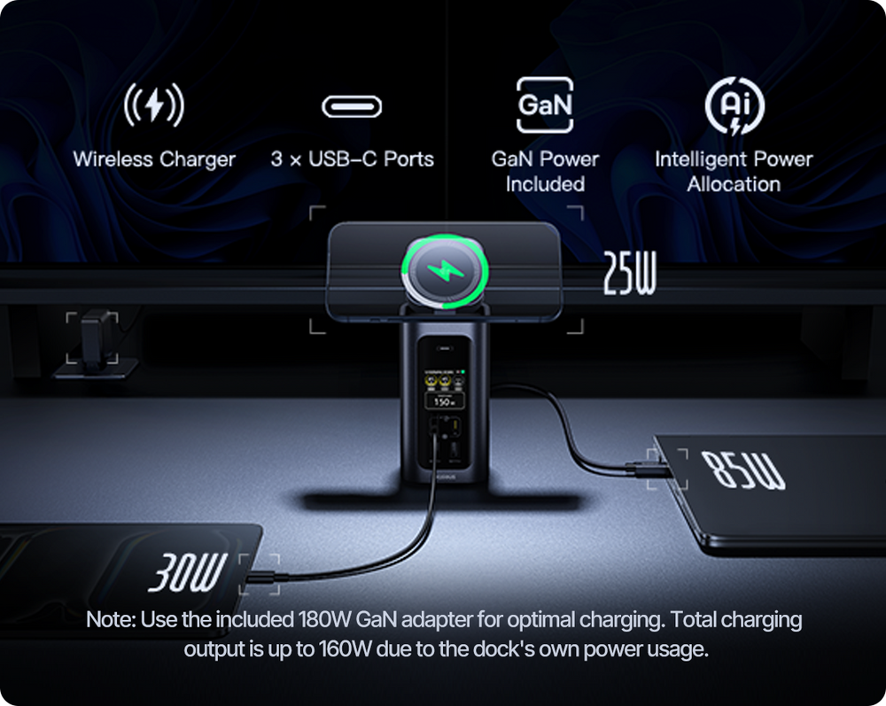 160W Multi-Device Efficient Charging