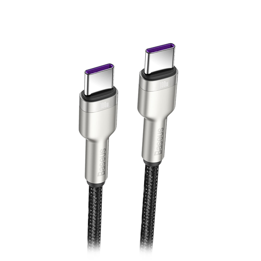 Data Cable Baseus Cafule USB-C para USB-C 2m 5A 100W Black Data Cable Baseus Cafule USB-C para USB-C 2m 5A 100W Black