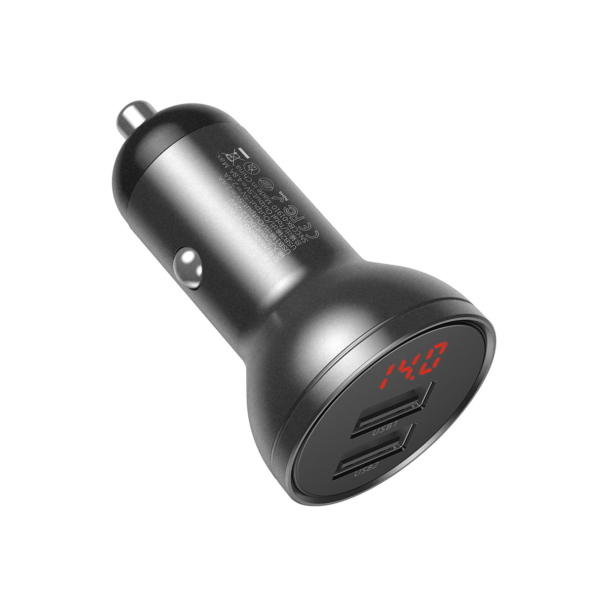Baseus Dual USB-A Car Charger 24W 4.8A
