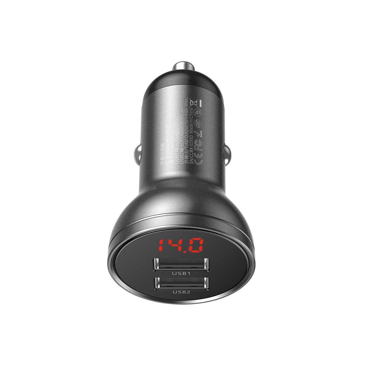 Baseus Dual USB-A Car Charger 24W 4.8A