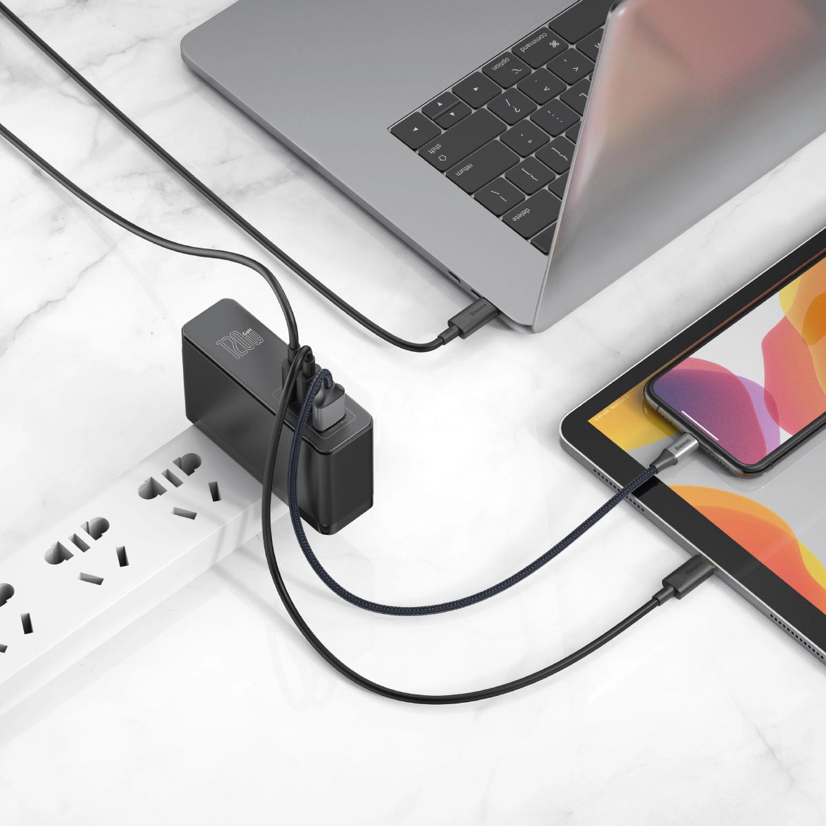 Baseus GaN2 Pro 3 Ports USB-C Fast Charger 120W