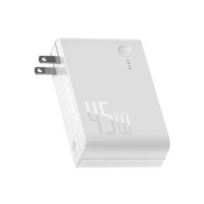 BASEUS 45W 2-Fach USB Netzteil inkl. 10000mAh Powerbank Ladegerät