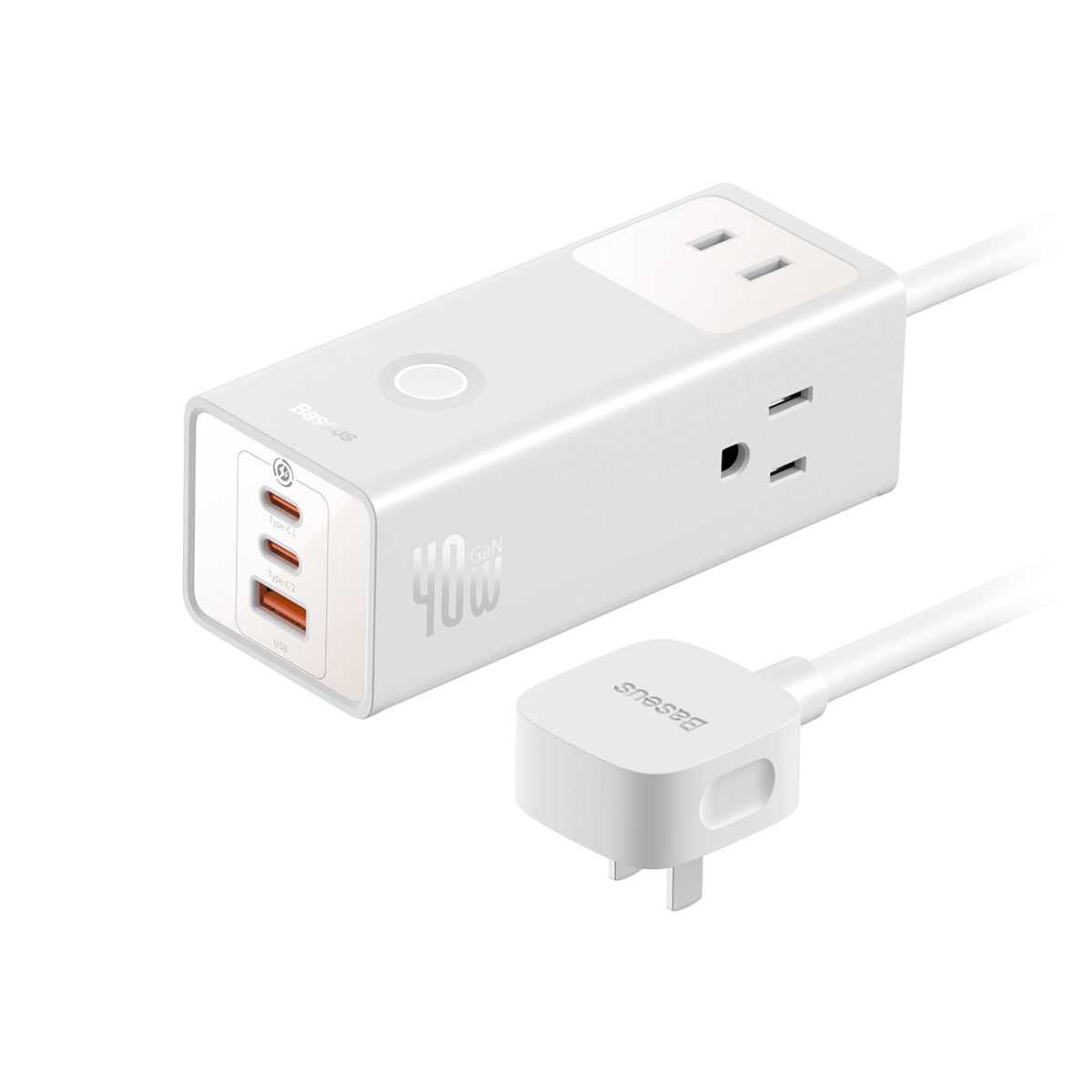 Baseus PowerCombo Pro 6 Ports Power Strip 40w US White
