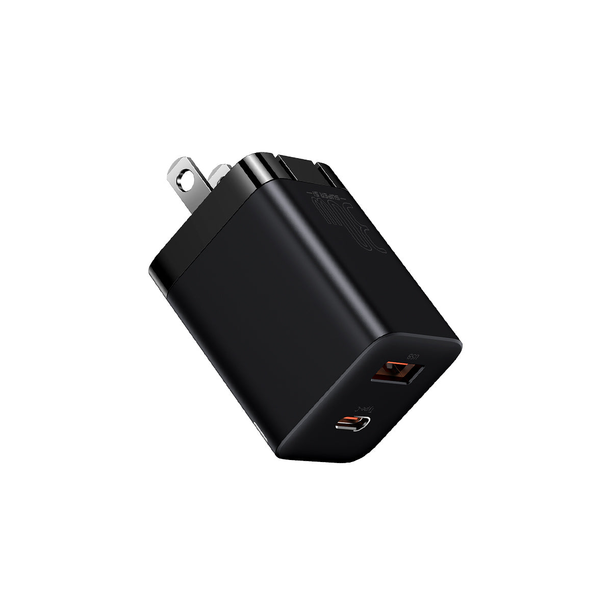Baseus Super Si Pro Dual Port Fast Charger 30W