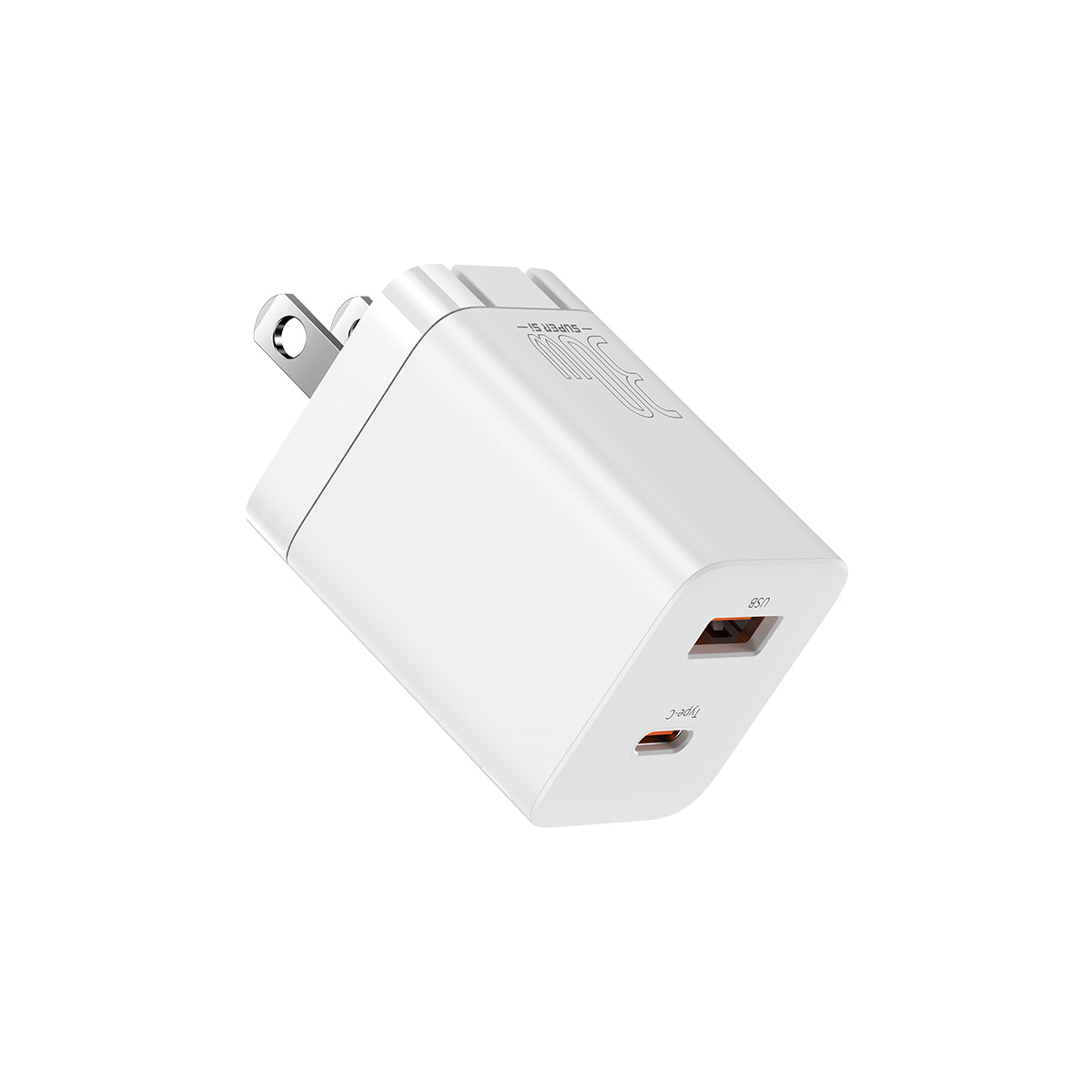 Baseus Super Si Pro Dual Port Fast Charger 30W