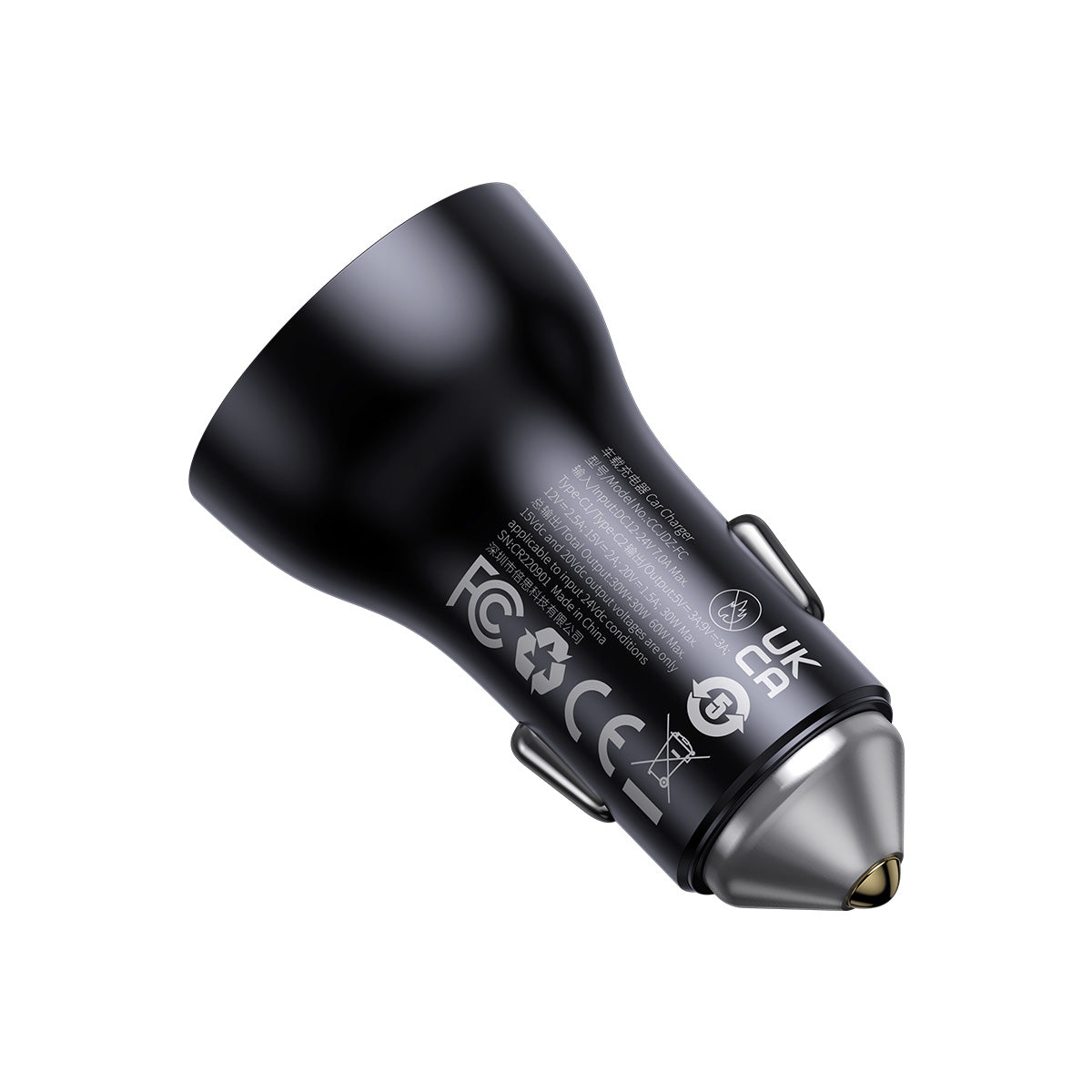 Baseus USB-A+USB-C Car Charger 60W